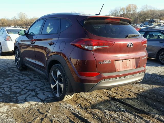 KM8J33A28GU177813 - 2016 HYUNDAI TUCSON LIM RED photo 3