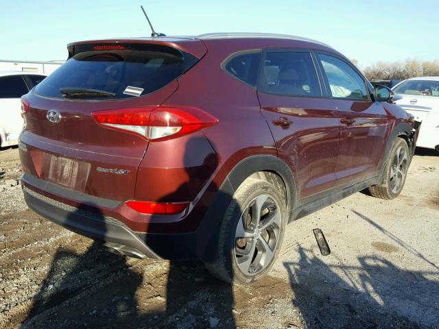 KM8J33A28GU177813 - 2016 HYUNDAI TUCSON LIM RED photo 4