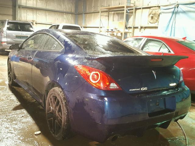 1G2ZM177184216419 - 2008 PONTIAC G6 GXP BLUE photo 3