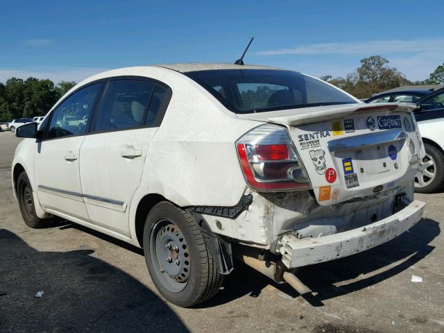 3N1AB6AP6BL698152 - 2011 NISSAN SENTRA 2.0 WHITE photo 3