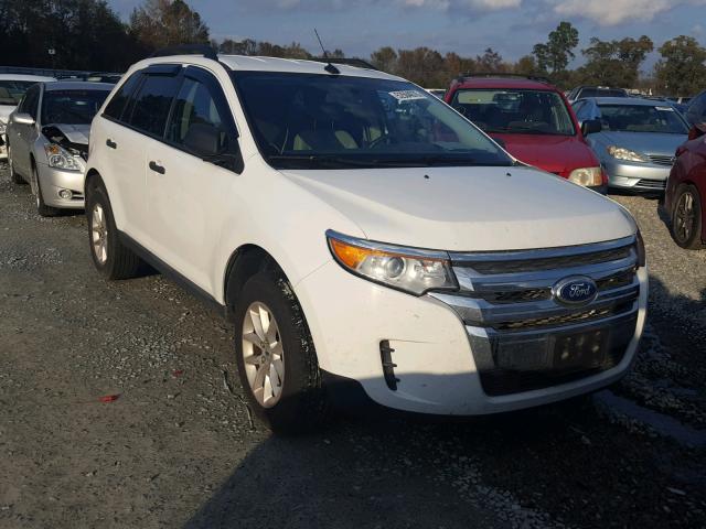 2FMDK3GC6EBA32661 - 2014 FORD EDGE SE WHITE photo 1