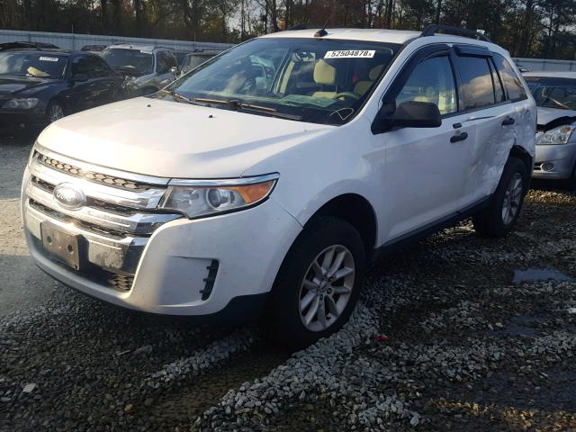 2FMDK3GC6EBA32661 - 2014 FORD EDGE SE WHITE photo 2