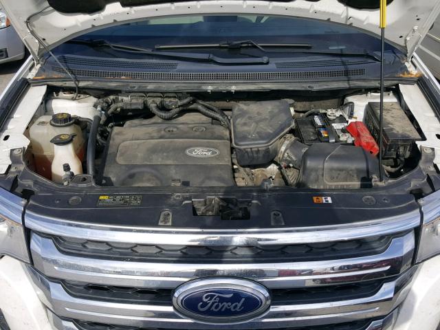 2FMDK3GC6EBA32661 - 2014 FORD EDGE SE WHITE photo 7