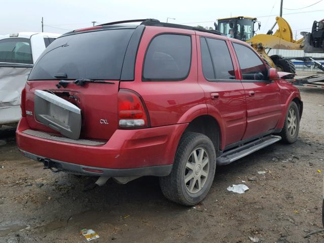 5GADS13S952309011 - 2005 BUICK RAINIER CX BURGUNDY photo 4