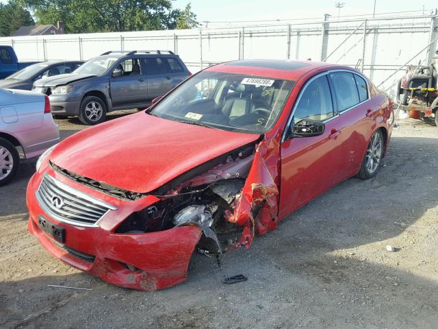 JN1CV6AR5CM679522 - 2012 INFINITI G37 RED photo 2