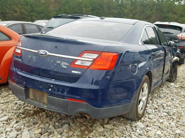 1FAHP2M80DG196146 - 2013 FORD TAURUS POL BLUE photo 4