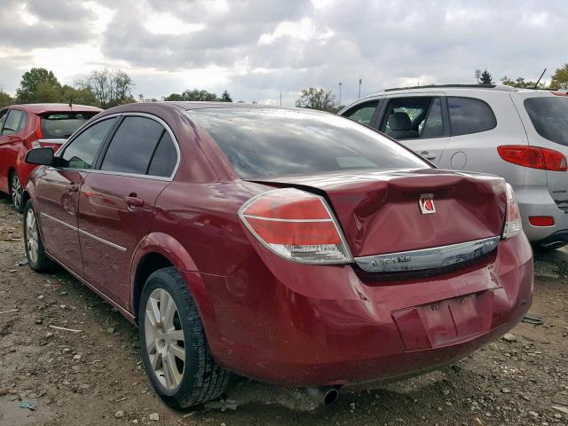 1G8ZS57N38F115646 - 2008 SATURN AURA XE RED photo 3