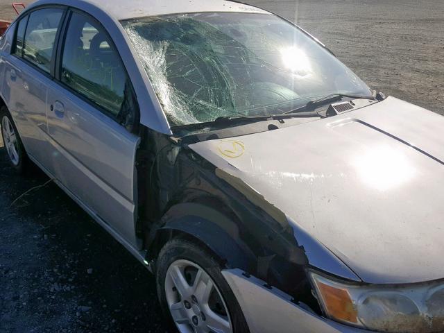 1G8AJ55F87Z105462 - 2007 SATURN ION LEVEL SILVER photo 9