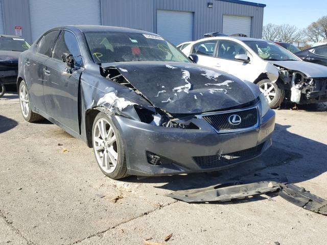 JTHBK262975033355 - 2007 LEXUS IS 250 CHARCOAL photo 1