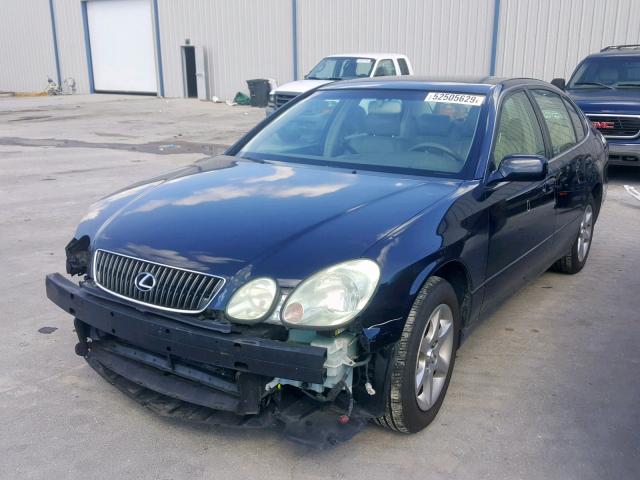 JT8BD69S850204779 - 2005 LEXUS GS 300 BLUE photo 2