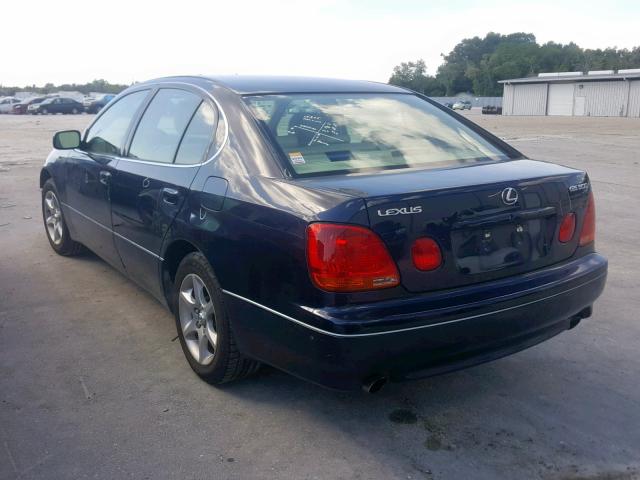 JT8BD69S850204779 - 2005 LEXUS GS 300 BLUE photo 3