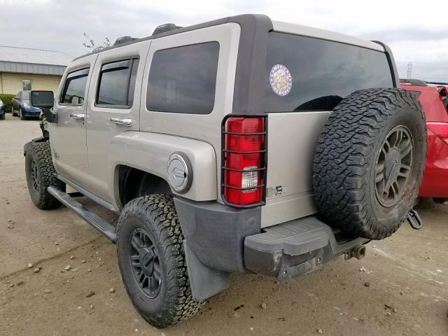 5GTDN13E578223977 - 2007 HUMMER H3 GRAY photo 3