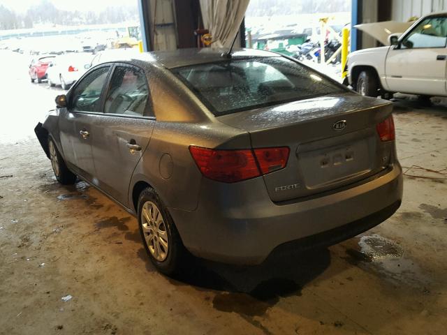 KNAFU4A24C5479680 - 2012 KIA FORTE EX GRAY photo 3