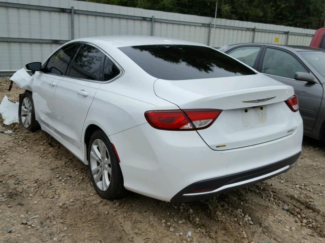 1C3CCCAB9FN611375 - 2015 CHRYSLER 200 LIMITE WHITE photo 3