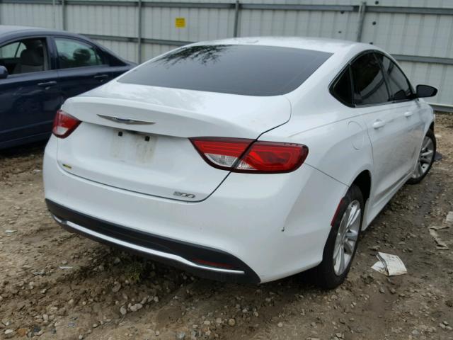 1C3CCCAB9FN611375 - 2015 CHRYSLER 200 LIMITE WHITE photo 4