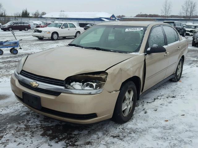 1G1ZT52875F226595 - 2005 CHEVROLET MALIBU LS BEIGE photo 2
