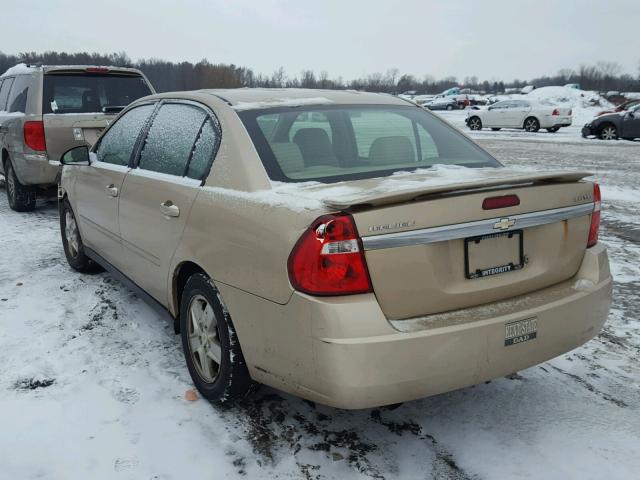 1G1ZT52875F226595 - 2005 CHEVROLET MALIBU LS BEIGE photo 3