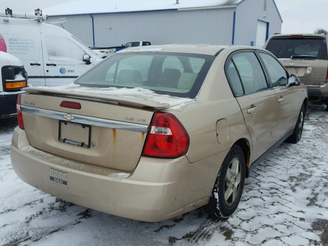 1G1ZT52875F226595 - 2005 CHEVROLET MALIBU LS BEIGE photo 4