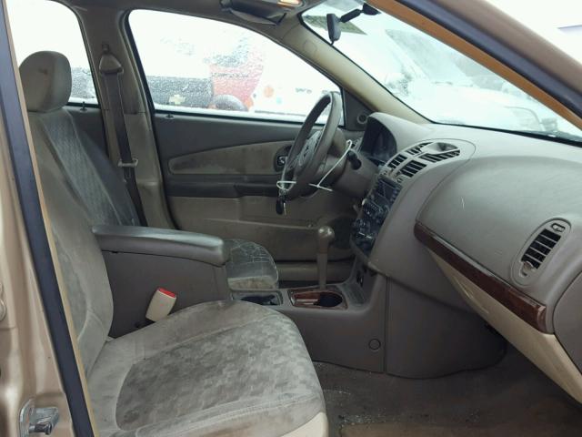1G1ZT52875F226595 - 2005 CHEVROLET MALIBU LS BEIGE photo 5
