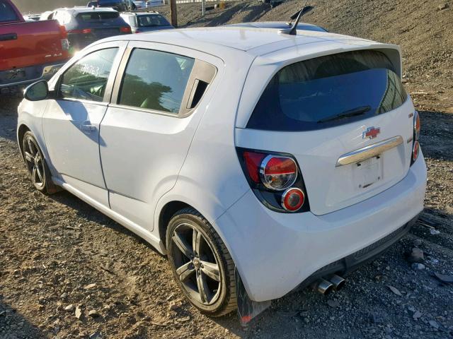 1G1JH6SBXD4222180 - 2013 CHEVROLET SONIC RS WHITE photo 3