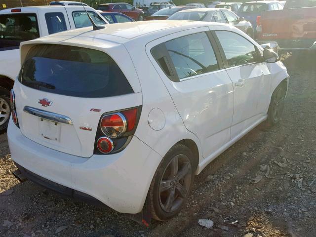 1G1JH6SBXD4222180 - 2013 CHEVROLET SONIC RS WHITE photo 4