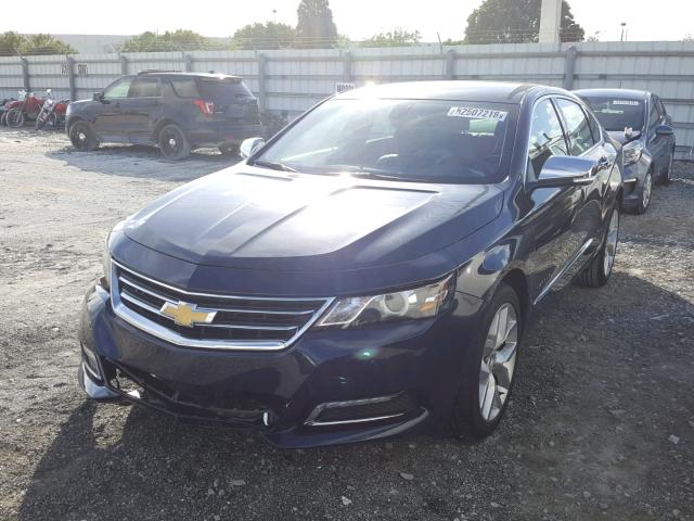 2G1125S31J9154283 - 2018 CHEVROLET IMPALA PRE BLUE photo 2