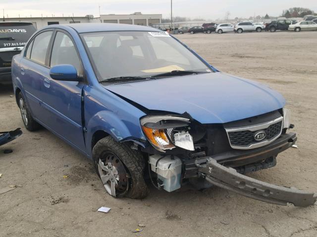 KNADH4A31A6711549 - 2010 KIA RIO LX BLUE photo 1