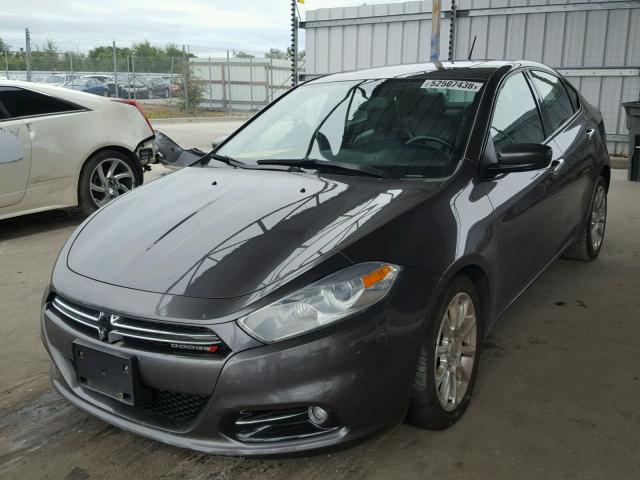 1C3CDFCB5FD165520 - 2015 DODGE DART LIMIT BLACK photo 2