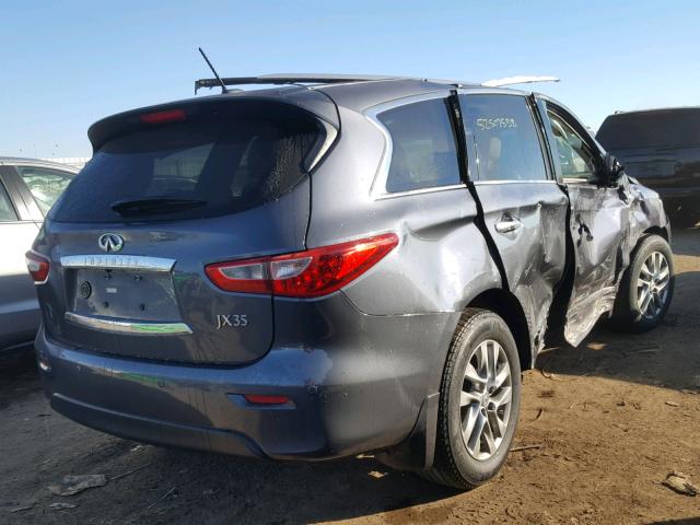 5N1AL0MN9DC326493 - 2013 INFINITI JX35 BASE GRAY photo 4