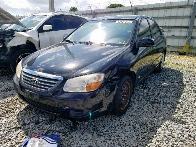 KNAFE121585534467 - 2008 KIA SPECTRA EX BLACK photo 2