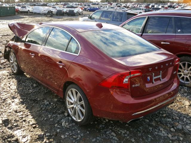 LYV402FMXGB099592 - 2016 VOLVO S60 PLATIN RED photo 3