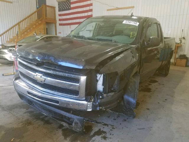 1GCSCREA9AZ215363 - 2010 CHEVROLET SILVERADO BLACK photo 2