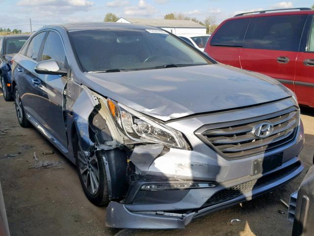 5NPE34AFXGH329549 - 2016 HYUNDAI SONATA SPO GRAY photo 1