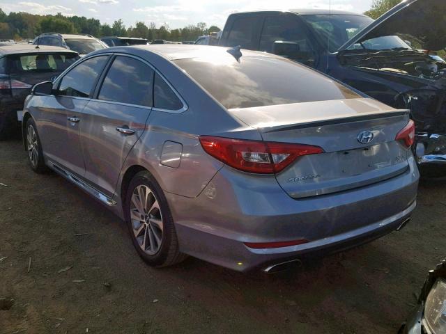 5NPE34AFXGH329549 - 2016 HYUNDAI SONATA SPO GRAY photo 3