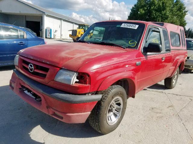 4F4YR16E61TM21620 - 2001 MAZDA B4000 CAB RED photo 2