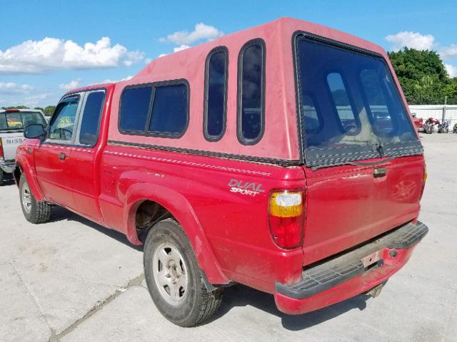 4F4YR16E61TM21620 - 2001 MAZDA B4000 CAB RED photo 3