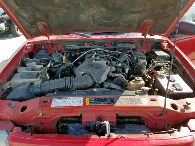 4F4YR16E61TM21620 - 2001 MAZDA B4000 CAB RED photo 7