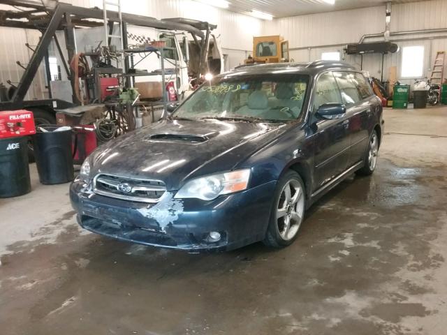 4S3BP676354349266 - 2005 SUBARU LEGACY GT BLUE photo 2