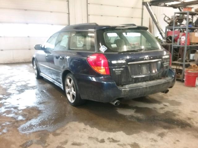 4S3BP676354349266 - 2005 SUBARU LEGACY GT BLUE photo 3