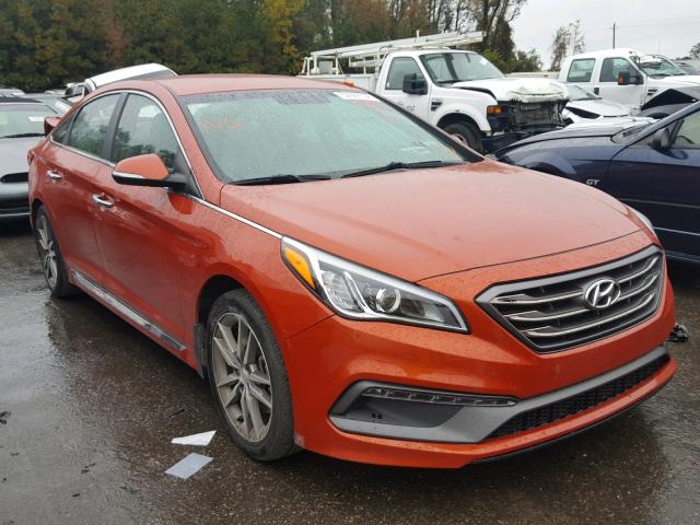 5NPE34AB4FH136566 - 2015 HYUNDAI SONATA SPO ORANGE photo 1