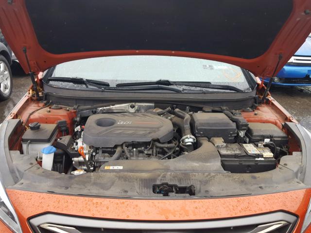 5NPE34AB4FH136566 - 2015 HYUNDAI SONATA SPO ORANGE photo 7