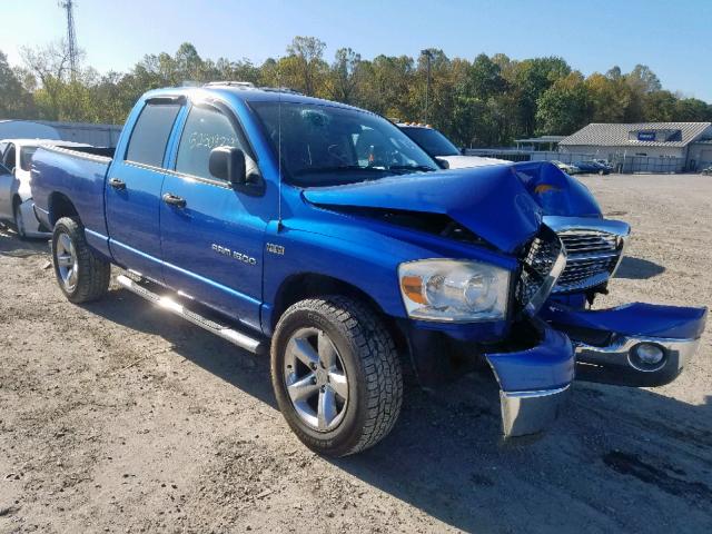 1D7HU18227S266627 - 2007 DODGE RAM 1500 S BLUE photo 1