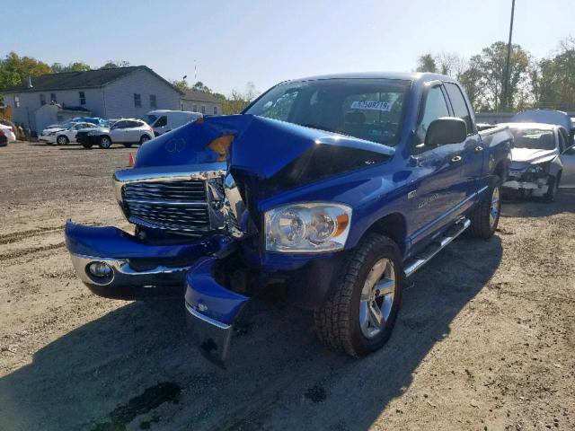 1D7HU18227S266627 - 2007 DODGE RAM 1500 S BLUE photo 2