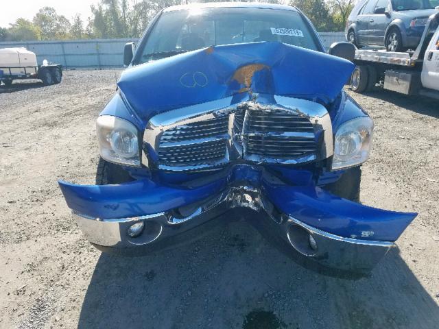 1D7HU18227S266627 - 2007 DODGE RAM 1500 S BLUE photo 9