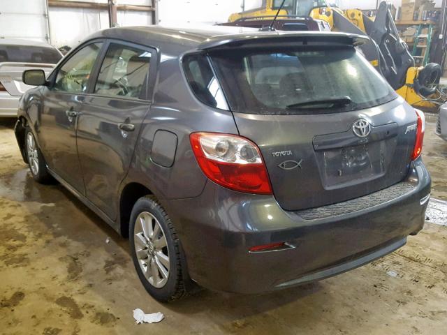 2T1KU4EE3AC252308 - 2010 TOYOTA COROLLA MA GRAY photo 3