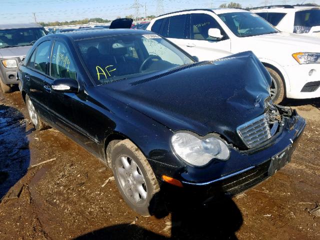 WDBRF64J51F104377 - 2001 MERCEDES-BENZ C 320 BLACK photo 1