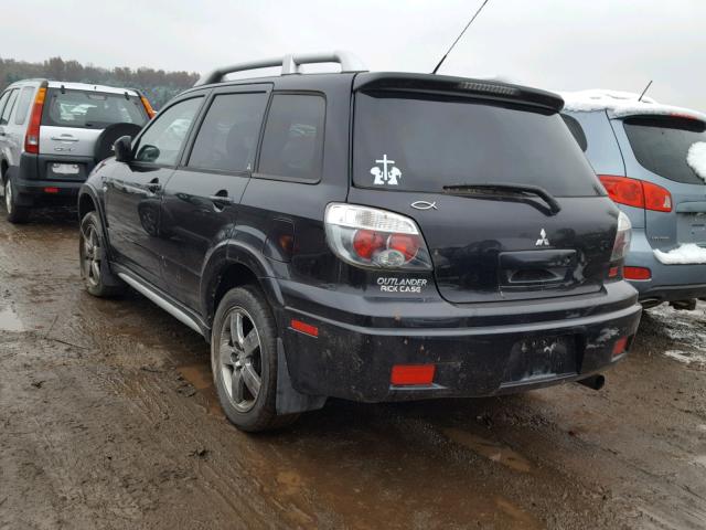 JA4LX41F56U018167 - 2006 MITSUBISHI OUTLANDER BLACK photo 3