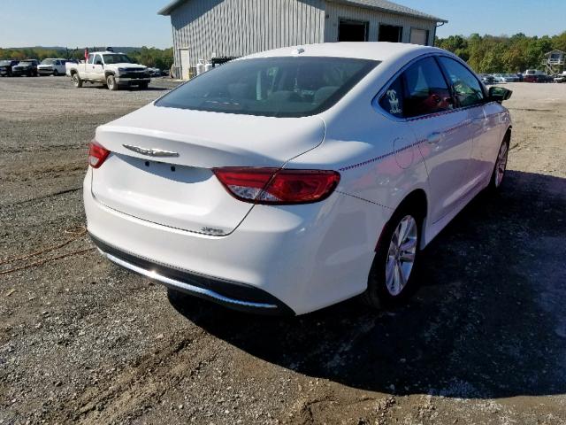 1C3CCCAB7FN709143 - 2015 CHRYSLER 200 LIMITE WHITE photo 4