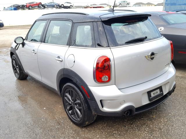 WMWZC3C52DWP20505 - 2013 MINI COOPER S C SILVER photo 3