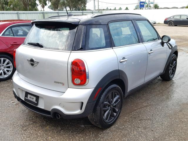 WMWZC3C52DWP20505 - 2013 MINI COOPER S C SILVER photo 4